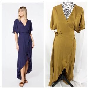 Young Fabulous & Broke Lilly Ruffle Wrap Maxi